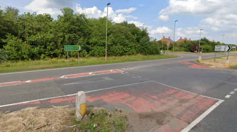 A52 Bingham bypass at Tithby Road junction, Nottinghamshire