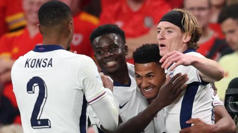 Ollie Watkins celebrates