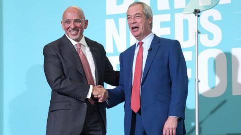 Nadhim Zahawi and Nigel Farage