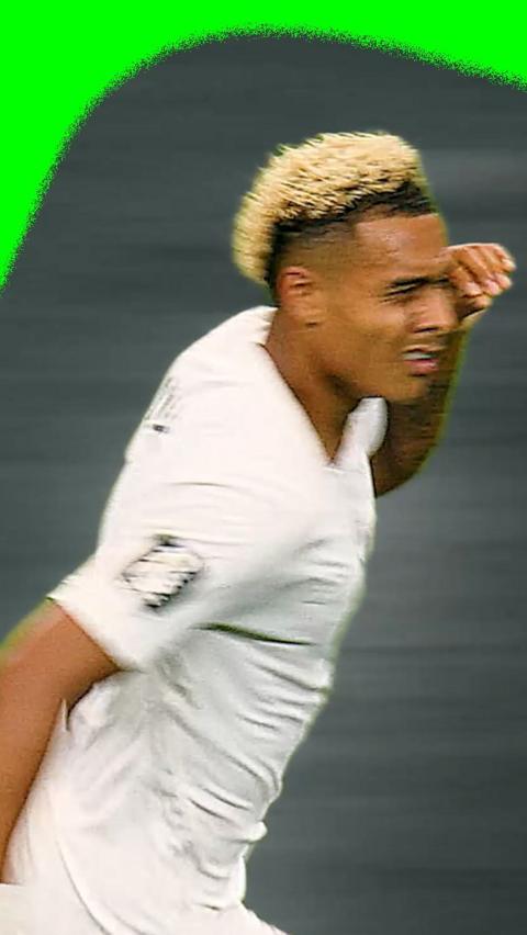 Antonio Nusa celebrates his goal against Cote d'Ivoire