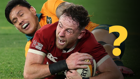 Hugo Keenan scores for the Lions