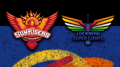 Sunrisers Hyderabad v Lucknow Super Giants badge graphic