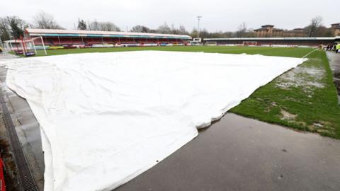 Crawley's home game against Barrow was one of three League Two fixtures postponed