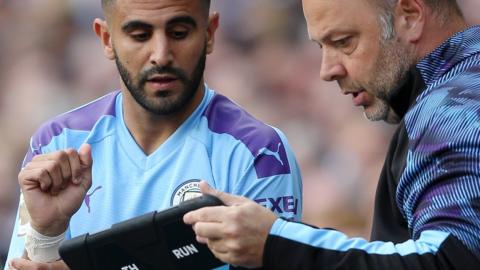 Riyad Mahrez and Rodolfo Borrell