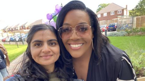 Shivani Chaudhari with Alison Hammond