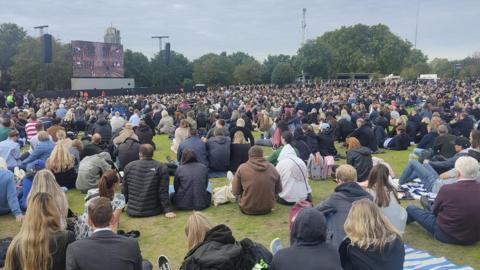 Hyde's Park for the Queen's funeral