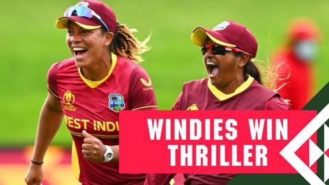 West Indies players celebrate