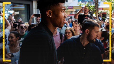 Giannis Antetokounmpo in Athens