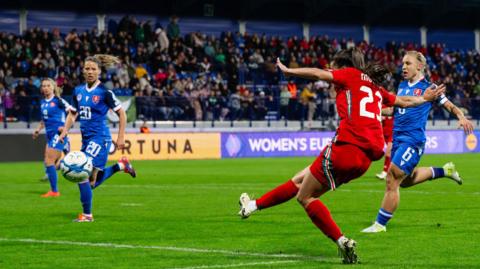 Ffion Morgan's late goal to reduce Wales' deficit against Slovakia to 2-1 could prove vital come Tuesday's second leg in Cardiff