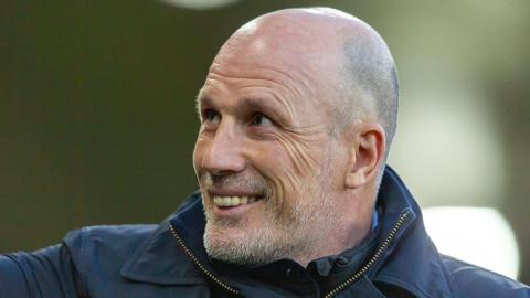 Philippe Clement salutes the Norwich fans