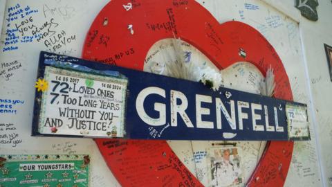 The Grenfell Memorial Wall in west London. The long-running inquiry's second report, which will be published on Wednesday, will present findings on how the west London tower block came to be in a condition which allowed the flames to spread so quickly, claiming the lives of 72 people.