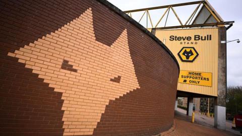  General view outside the stadium as the Steve Bull stand 