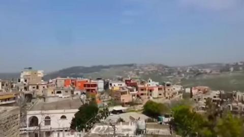 Screenshot of video showing general view of Teffahta, a village in southern Lebanon, via Teffahta.com Facebook account