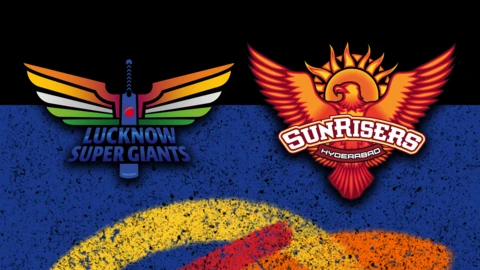 Lucknow Super Giants v Sunrisers Hyderabad badge graphic
