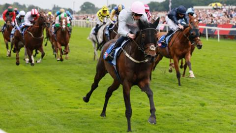 Ethical Diamond wins the Ebor Handicap at York