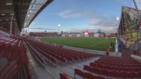 A general view of Gloucester's Kingsholm Stadium