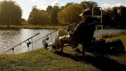 Man fishing