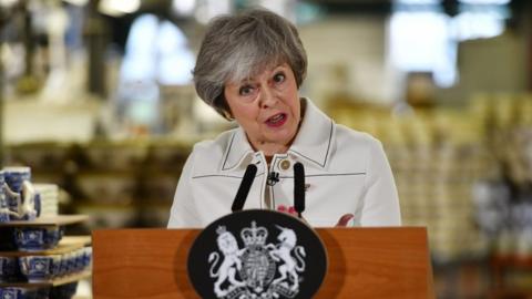 Theresa May says Brexit could be in jeopardy if MPs vote against her deal in Tuesday's "meaningful vote".