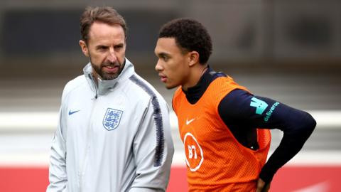 Gareth Southgate and Trent Alexander-Arnold