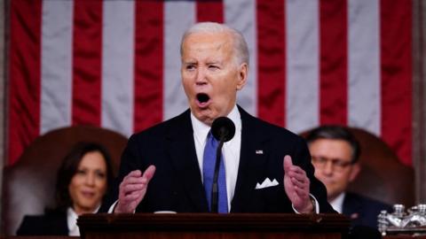 US President Joe Biden delivers his third State of the Union address