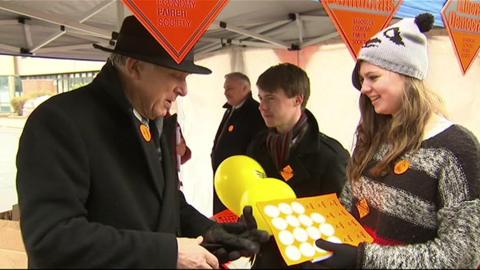 Sir Vince Cable campaigning