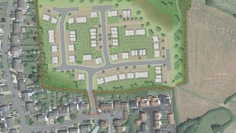 Plans of new housing development