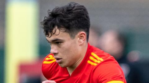 Gabriele Biancheri in action for for Wales Under-16s