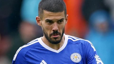 Conor Coady playing for Leicester during pre-season