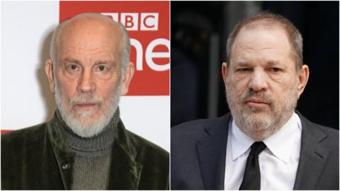 John Malkovich and Harvey Weinstein