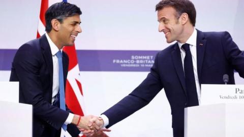 Rishi Sunak and Emmanuel Macron