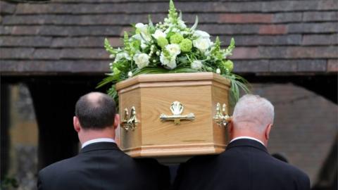 Funeral taking place