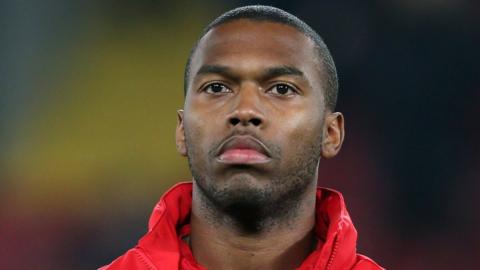 Daniel Sturridge in 2019, before a Liverpool match