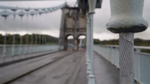 Menai Bridge was closed immediately on Friday for up to 16 weeks