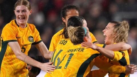 Australia celebrate