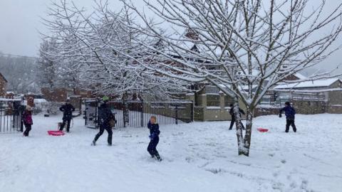 snowball fight