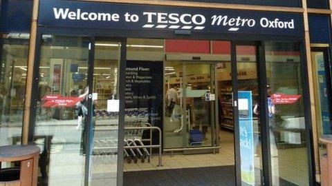 Tesco Metro on Magdalen Street, Oxford