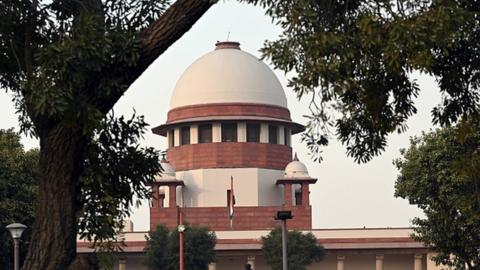 A view of Sipreme Court During the Hijab case hearing at Supreme Court, on October 13, 2022 in New Delhi, India.