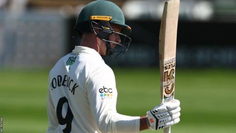 Gareth Roderick‘s third century for Worcestershire was his first this season