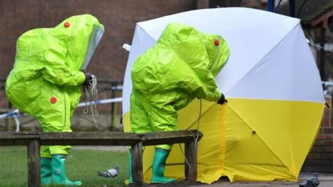 Contaminated bench in Salisbury