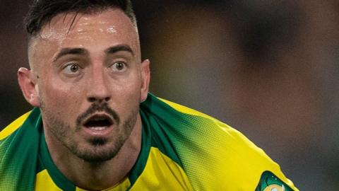 Josip Drmic in action for Norwich City