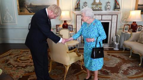 Boris Johnson meets the Queen