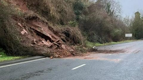 A40 landslip