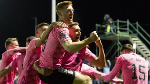 Inverness Caledonian Thistle celebrate