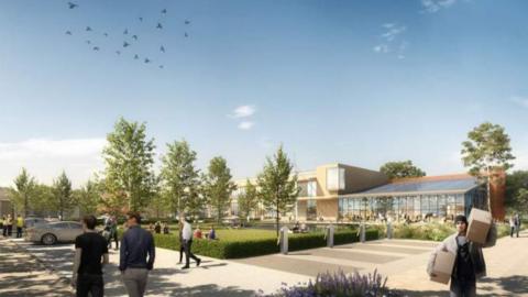 Artist impression of energy park