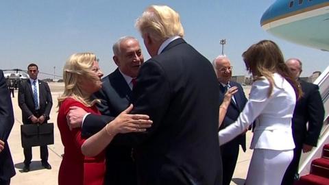 Benjamin Netanyahu welcomes Donald Trump