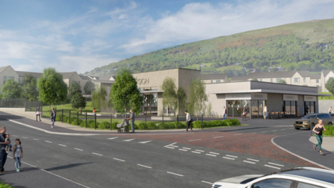 An artist's impression of what the site will look like