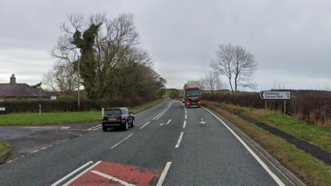 Street view of A1 at Causey Park