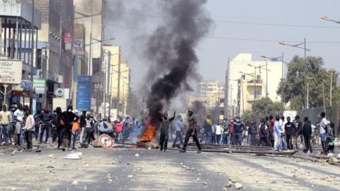 Protests in Dakar, Senegal