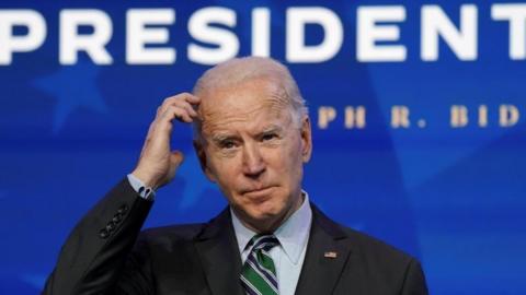 Joe Biden at event in Delaware on 16 January