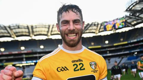 Neil McManus made his Antrim senior hurling debut against Dublin in 2007